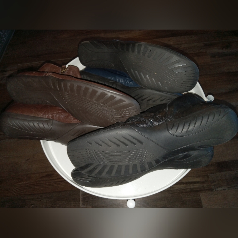 Set of 3 Walking Cradles Genuine Leather Ankle Booties Women's Size 10S FF226 - Picture 13 of 15